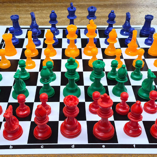 Coloured Chess Men