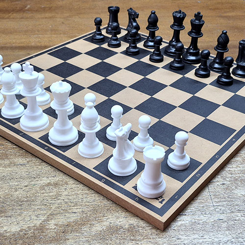 Wooden Chess Board & Chess Men
